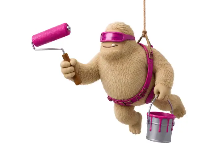 Monstric mascot painting